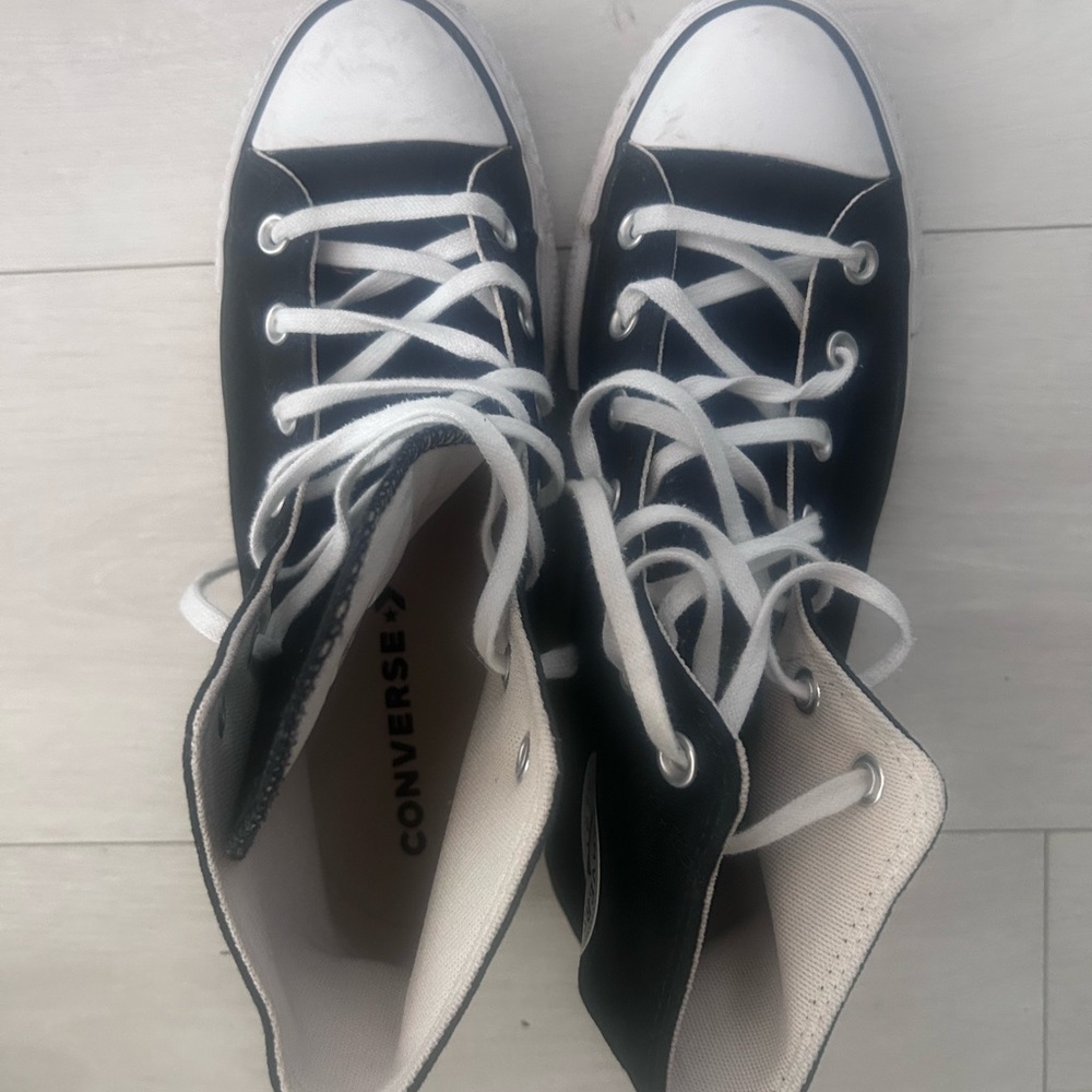 Converse Black and White High-Top Sneakers